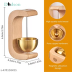 Handcrafted Wooden Door Bell with Brass – Elegant Home Décor & Soothing Sound