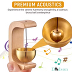 Handcrafted Wooden Door Bell with Brass – Elegant Home Décor & Soothing Sound