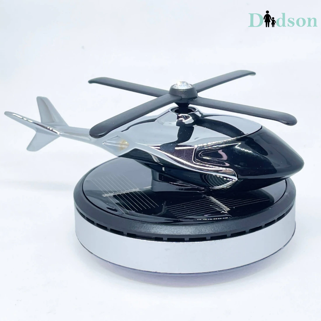 Helicopter Alloy Solar Car Air Perfume - Freshener for Car Interior