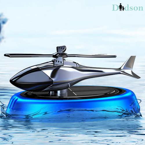 Helicopter Alloy Solar Car Air Perfume - Freshener for Car Interior