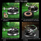 Helicopter Alloy Solar Car Air Perfume - Freshener for Car Interior