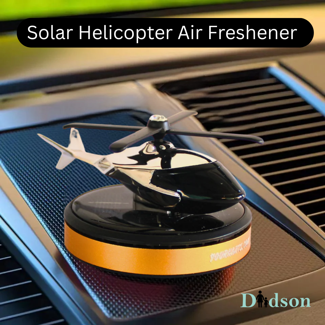 Helicopter Alloy Solar Car Air Perfume - Freshener for Car Interior