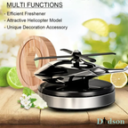 Helicopter Alloy Solar Car Air Perfume - Freshener for Car Interior