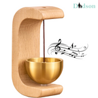 Handcrafted Wooden Door Bell with Brass – Elegant Home Décor & Soothing Sound