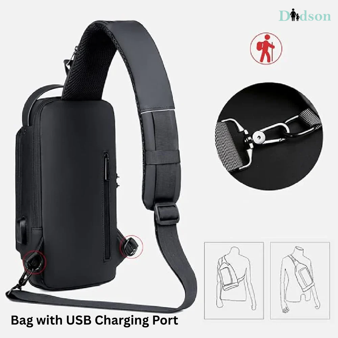 Bag with USB Charging Port